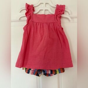 Carter's Coral Sleeveless Top and Shorts Set
